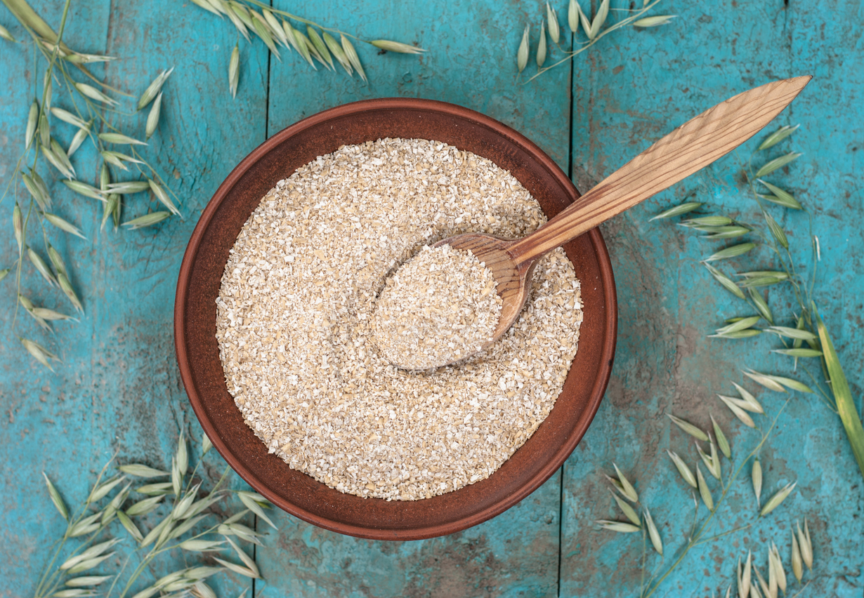 bowl of porridge oat bran